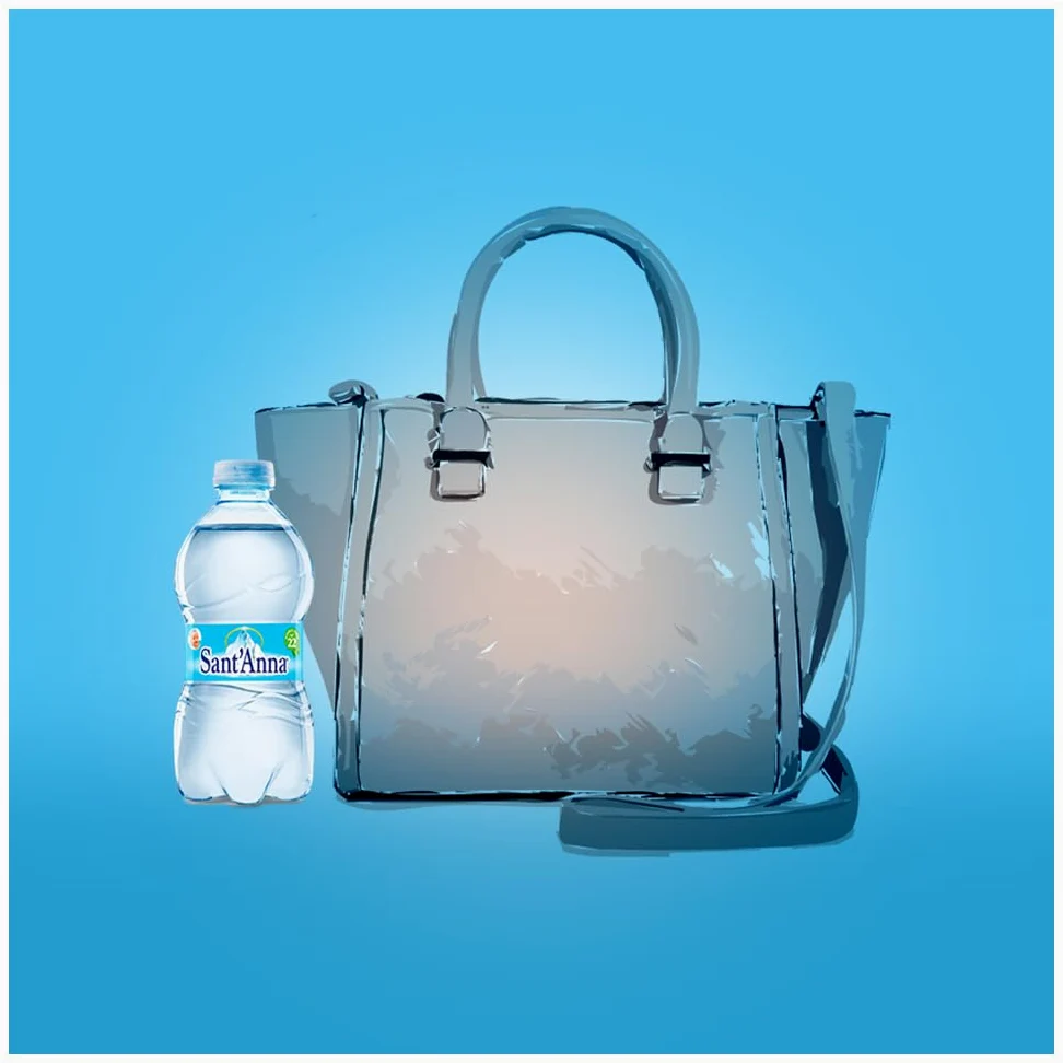 Acqua Sant'Anna Pack 0,35L Naturale | 48 bottiglie formato da borsetta | Acqua Minerale Naturale Oligominerale Minimamente mineralizzata | Bottiglie di Plastica 100% Riciclabile