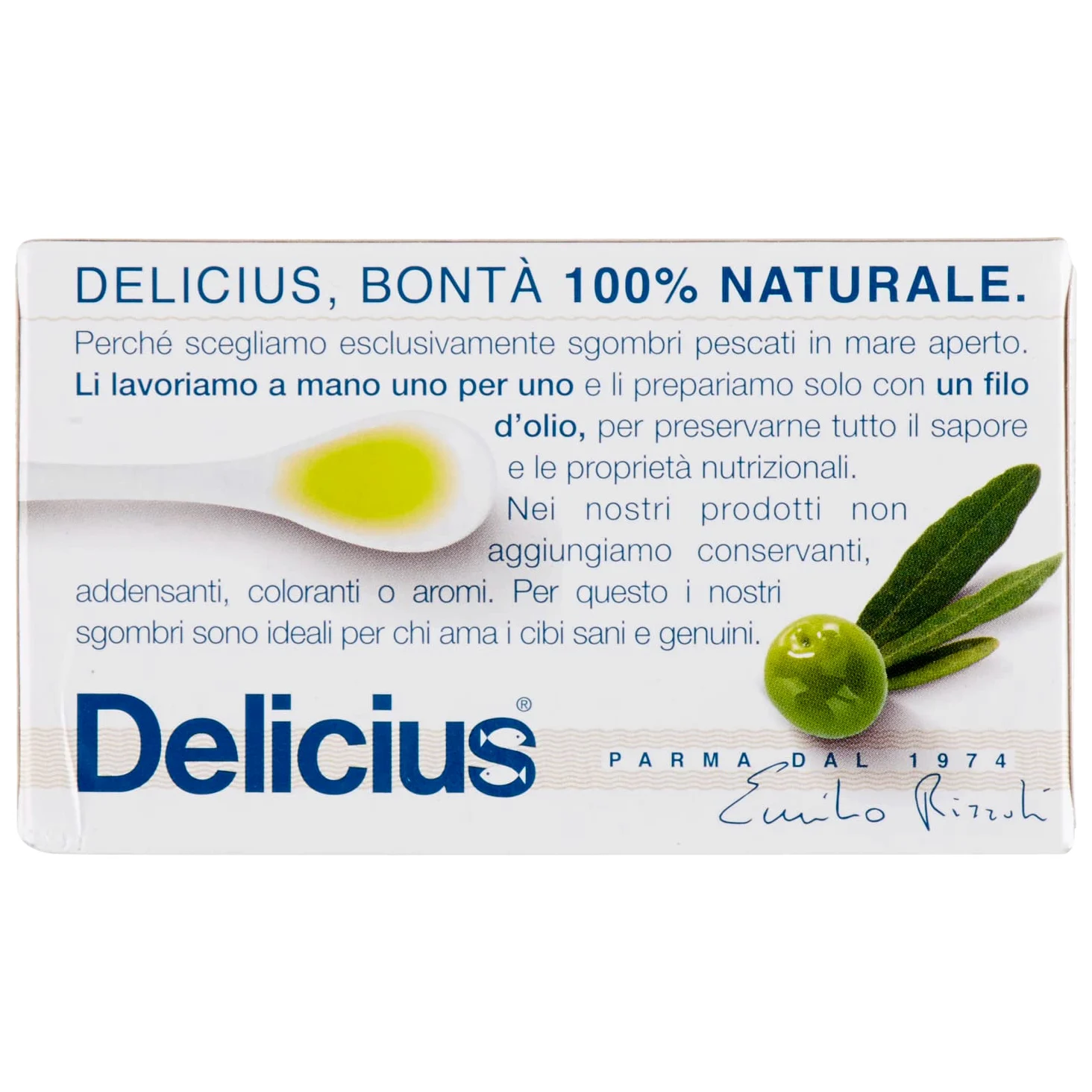 Scatola di Filetti di Sgombro in olio di oliva, 125g (10 pezzi)