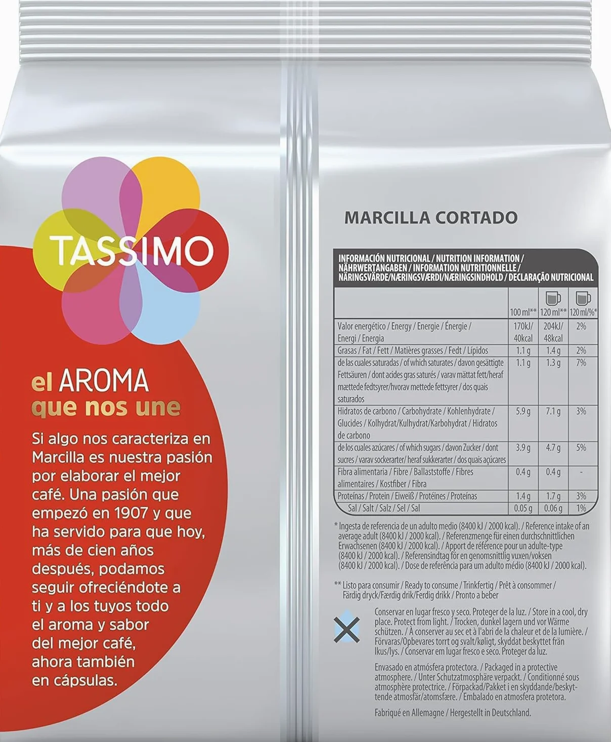 Tassimo - 80 Capsule compatibili per macchine da caffè Tassimo Bosch Marcilla