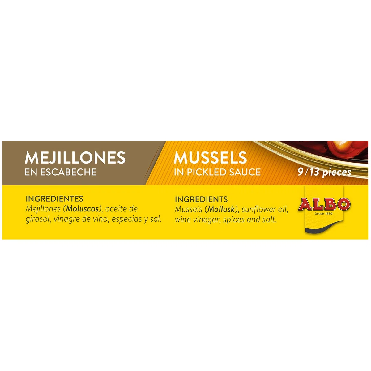 Mejillones en Escabeche Albo 72g 10/14 piezas