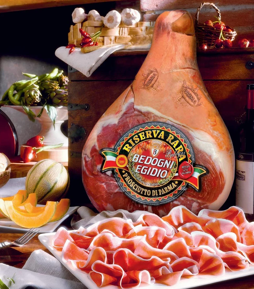 Prosciutto di Parma Dop 30 MESI (Bedogni) - Premio Gambero Rosso - mezzo 3,8 kg, sottovuoto