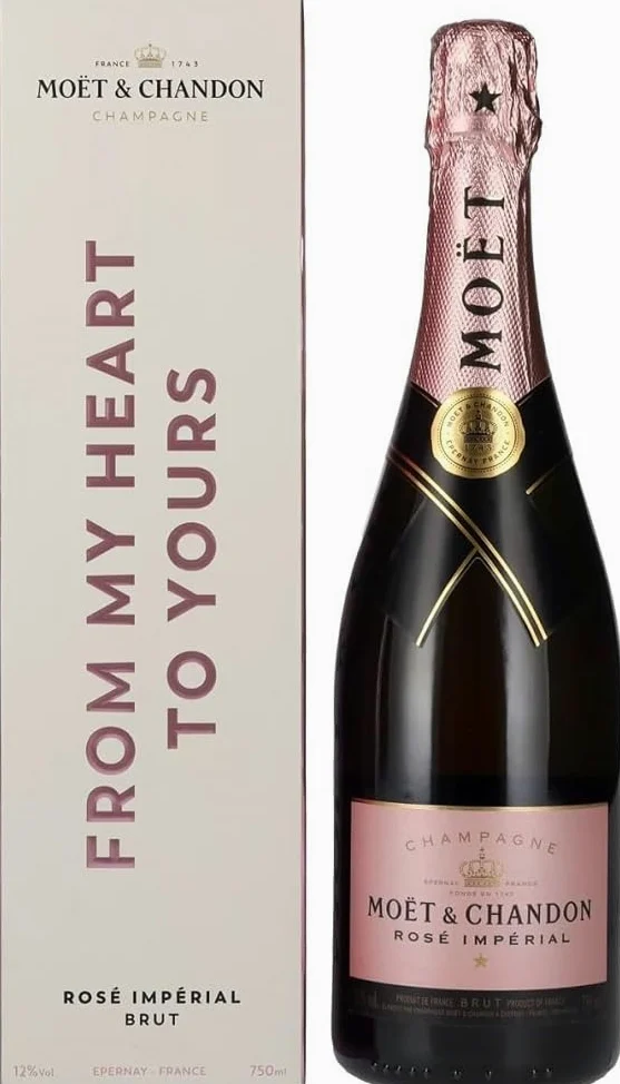 Moët & Chandon Champagne ROSÉ IMPÉRIAL Brut Say Yes To Love 12% Vol. 0,75l in Giftbox