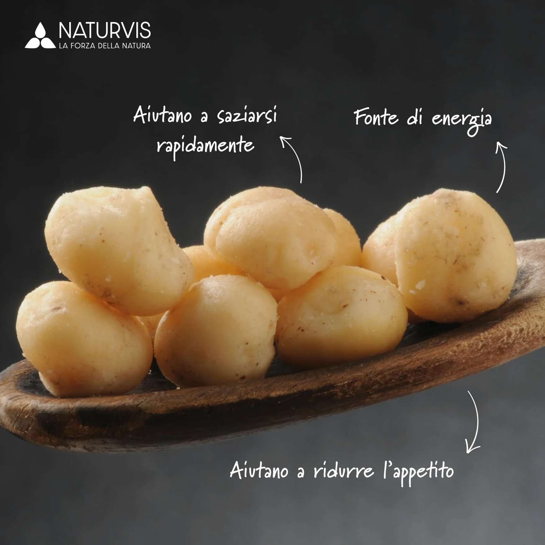 NATURVIS, NOCI di MACADAMIA - Biologiche Crude, 1kg, Senza Sale Aggiunto, Non Tostate – Qualità Premium