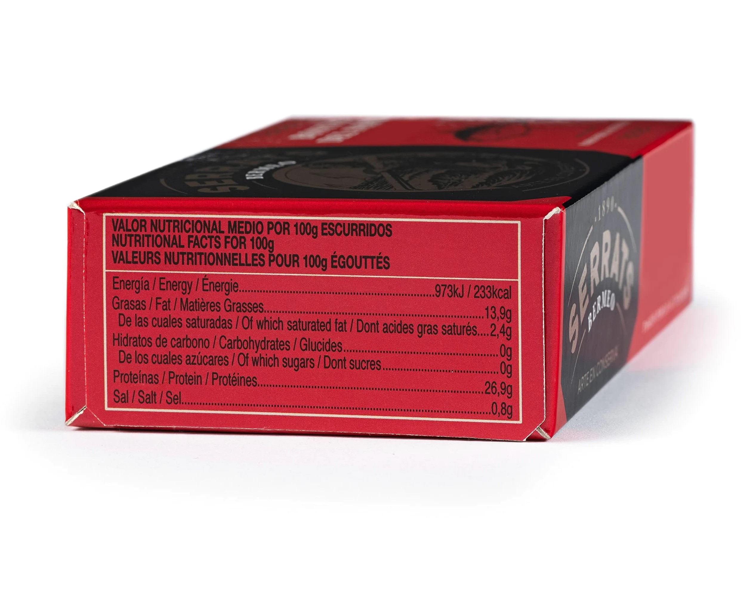 CONSERVAS SERRATS - Tonno Bianco del Cantabrico in Marinata Artigianale - 12 Lattine x 112g (Totale: 1344g) - Ricetta Tradizionale con Paprica - Senza Glutine - Ricco di Omega 3 – Gourmet