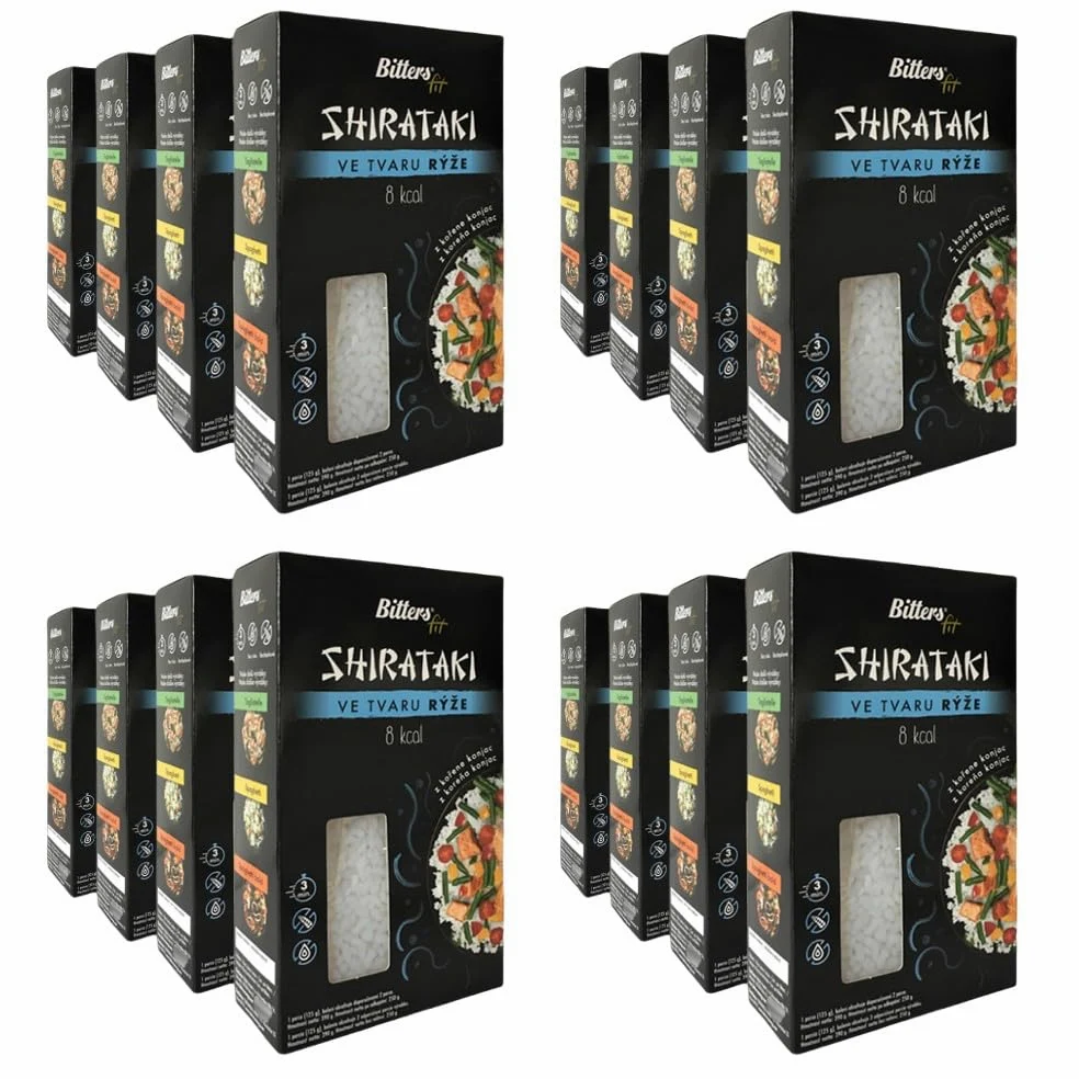 Bitters Shirataki di Konjac Pasta - Riso - 16x390g (senza liquido 16x250g)