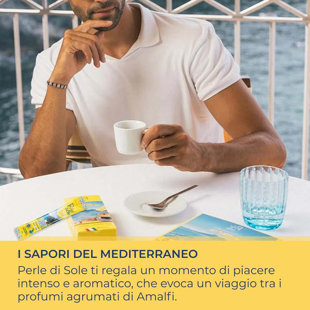 Perle di Sole – Positano Lemon Juice in Stick, 14 Astucci da 20 ml – Vero Succo di Limone Costa d’Amalfi I.G.P. 100% Italiano – Pratico e Naturale, Made in Italy