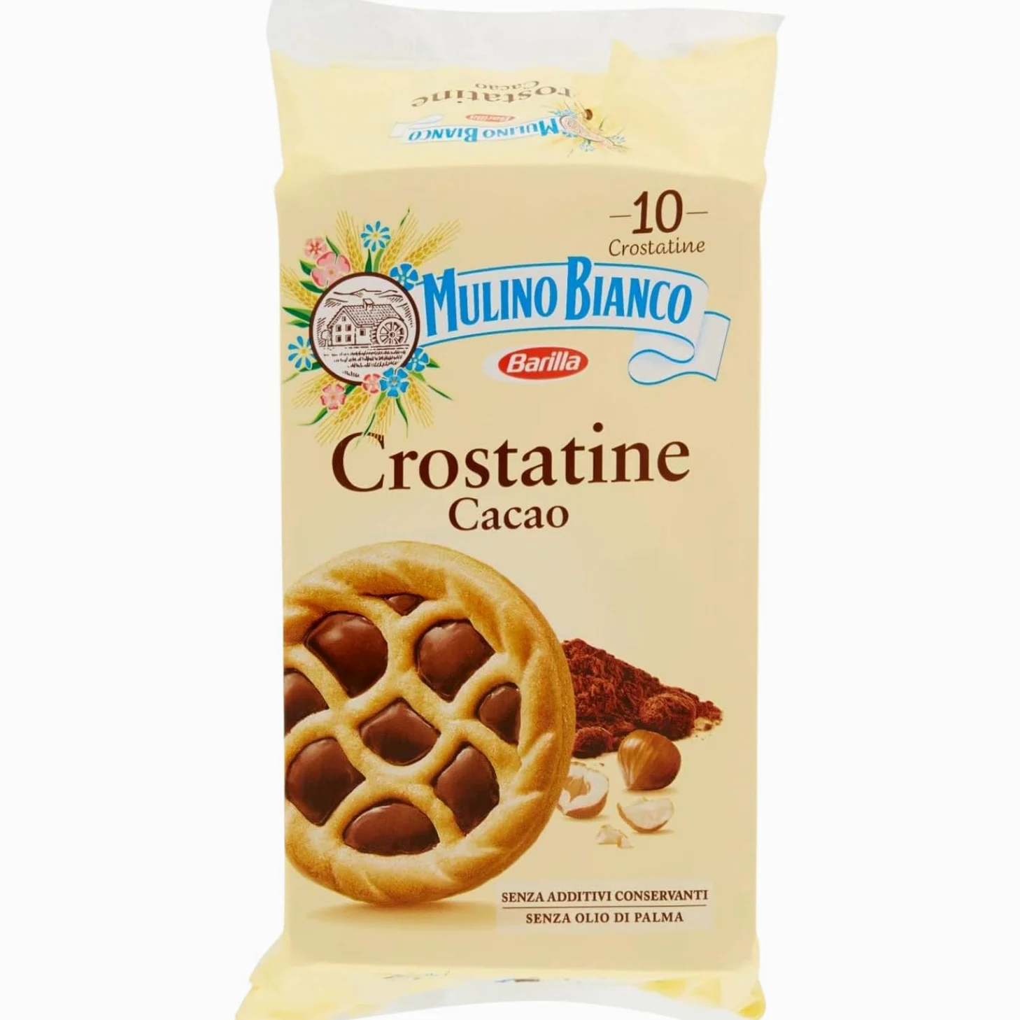 Crostatina al Cacao con Pasta Frolla e Crema al Cioccolato – Merendina Dolce Monoporzione – 400g kit con Spugna Brandizzata SPESA & RISPARMIO Inclusa – Variazioni 4/6/8/10 Pezzi (10)