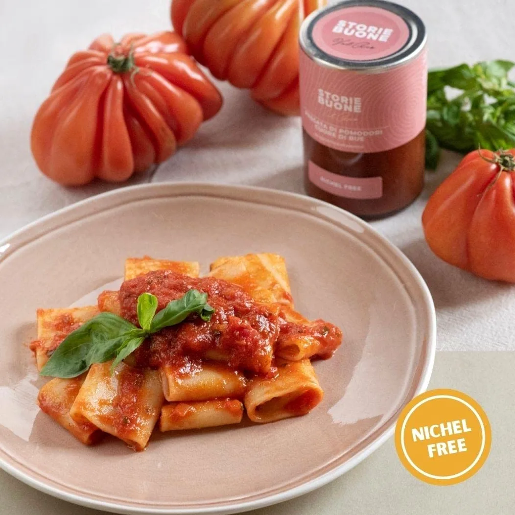 Sughi senza nichel - Confezione da 12 Passate di Pomodoro Cuore di Bue Nichel Free da 310gr.