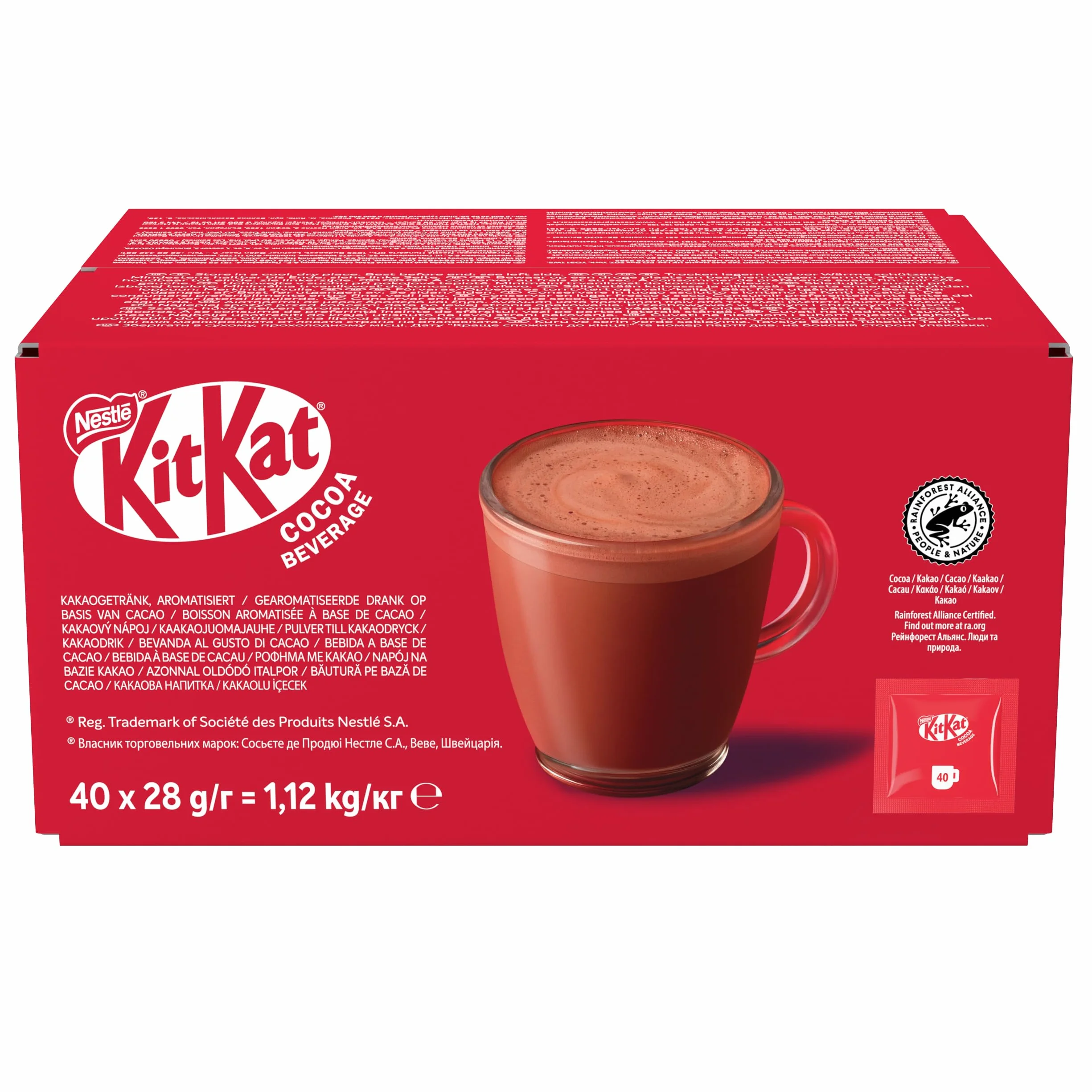 KitKat Bevanda con cacao solubile, 40 bustine da 28g (1120g)