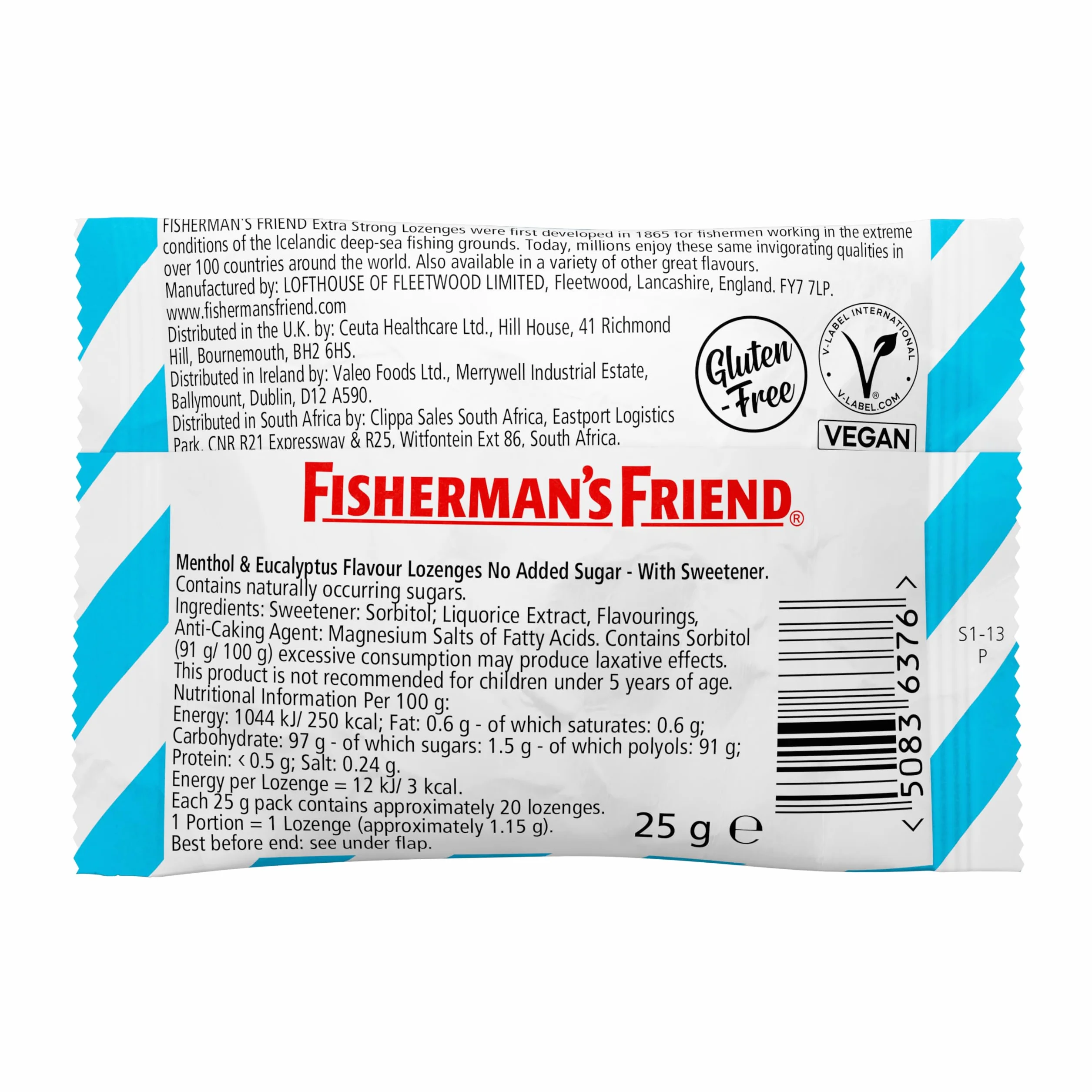 Fishermans Friend Originale senza zucchero. 600 g