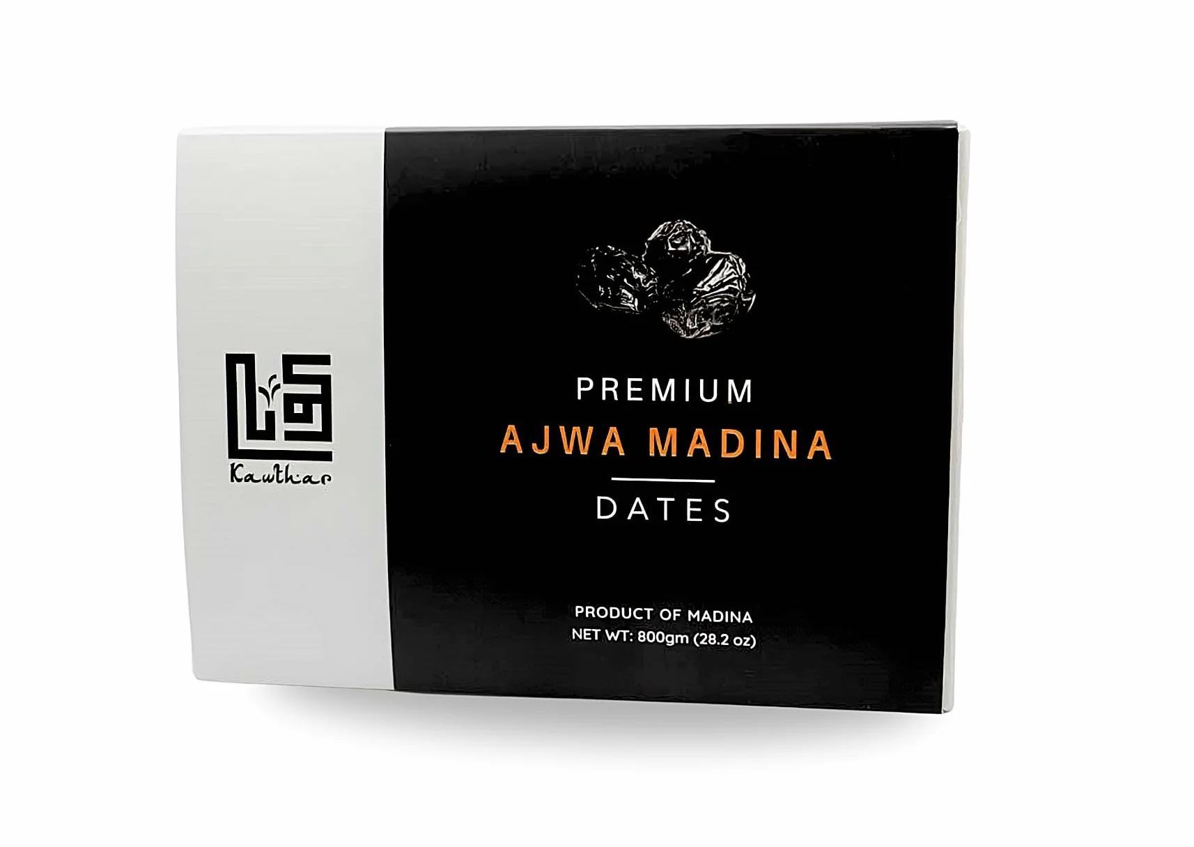 Ajwa Dates 800g Premium Large, Fresco 100% Naturale, Miglior Qualità Fibra Ricca Deliziosa Datteri Freschi Da Madinah