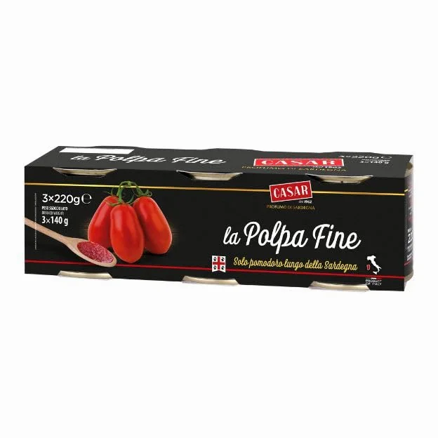 casar Polpadoro Finissima Sardegna Confezione Barattoli 220 gr x 24 pz