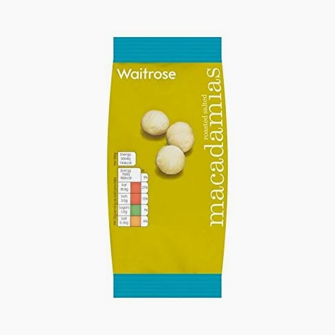 Arrosto Di Macadamia Salate Noci Waitrose 100G - Confezione da 6