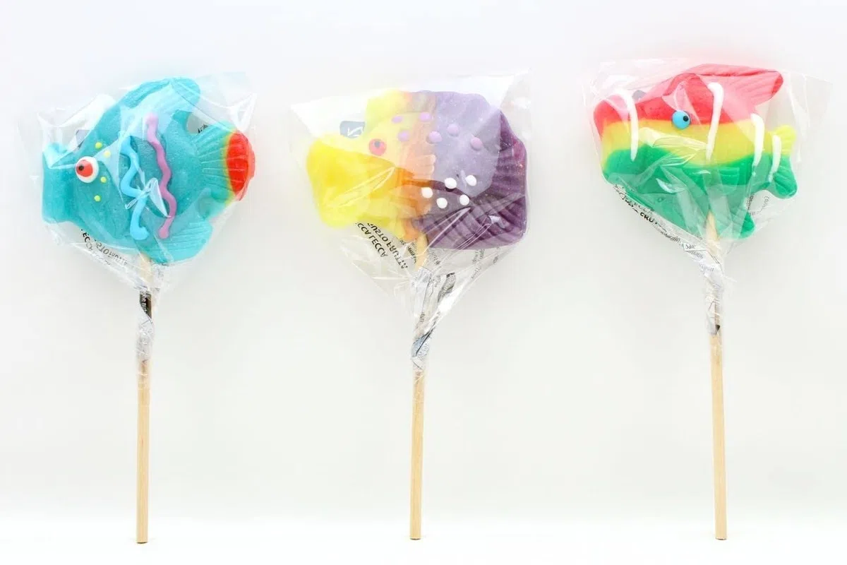 ROSSINI'S 24 Lecca Lecca Pesci Gusto Frutta 40g