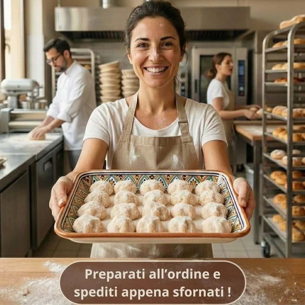 RAREZZE | Biscotti di Pasta di Mandorla Siciliana al GELSO | Deliziosa confezione regalo (kg.1) | Dolci tipici di Sicilia | Preparazione artigianale | Spediti appena sfornati !