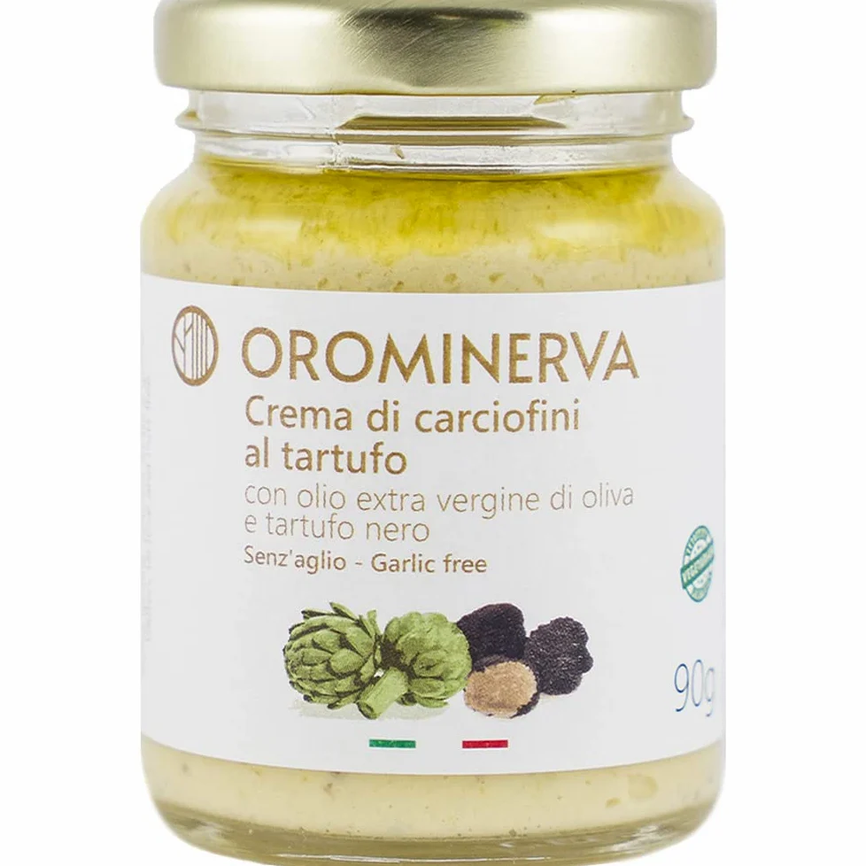 OROMINERVA - Set pesti e creme al tartufo da 8 vasetti - Pesti e creme senza aglio e vegetariani