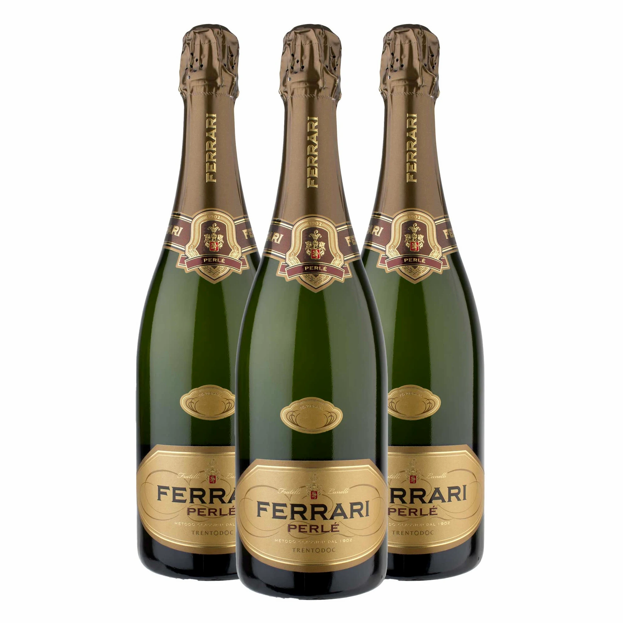 FERRARI Perlè Brut Trento DOC, 3 bottiglie