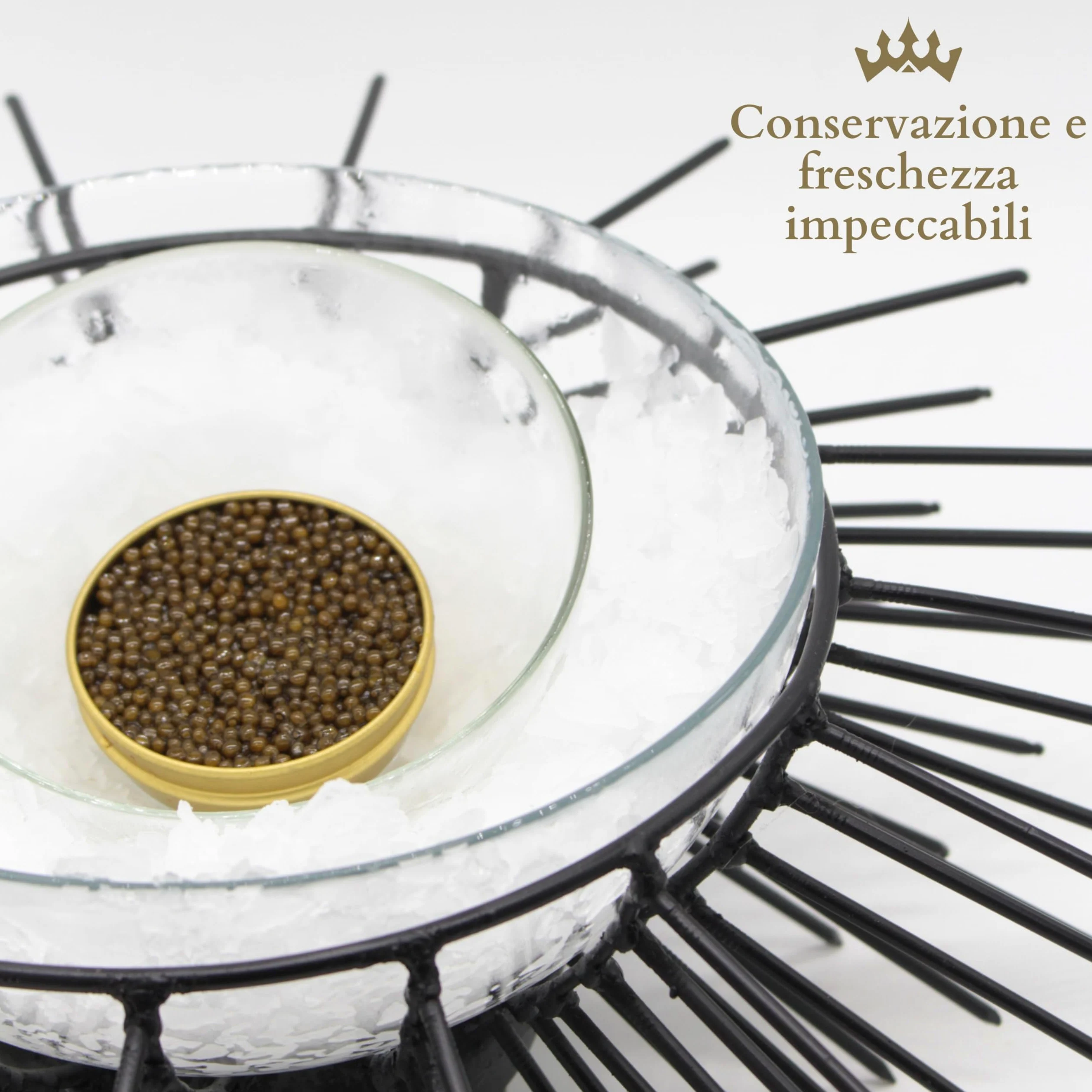 Caviale del Tibet – Caviale Imperiale 50gr – Caviale di Storione Ascipenser Schrenckii e Huso Dauricus – Uova di Caviale – Caviale Gourmet