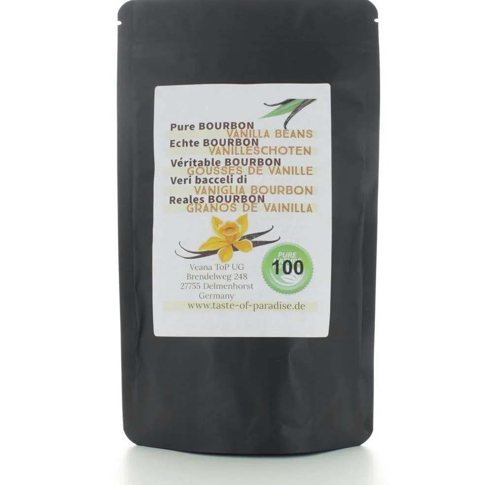 Bourbon Baccelli di Vaniglia (100 Stk 10-11cm) Top Gourmet Qualità - Grade A 100% Natural Di Madagascar