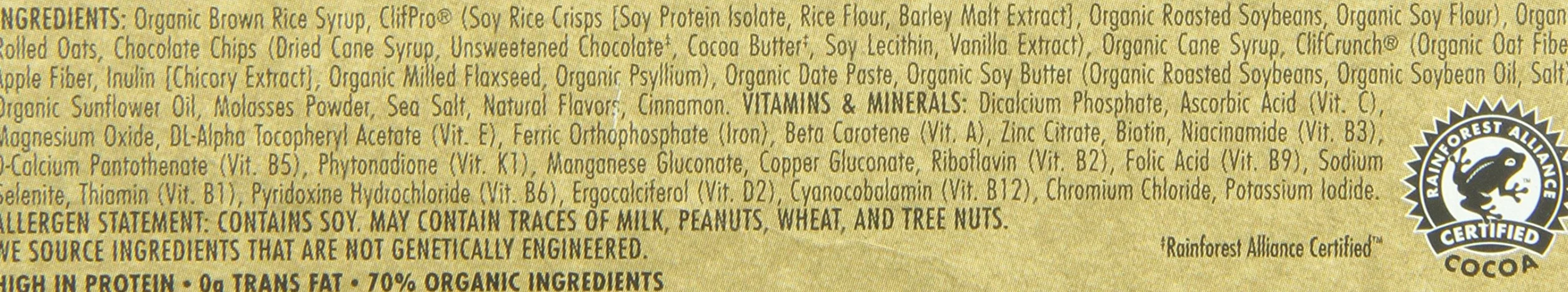 Clif Energy Bar, Chocolate Chip - (2.4 Ounce, 12 Count) by Clif Bar