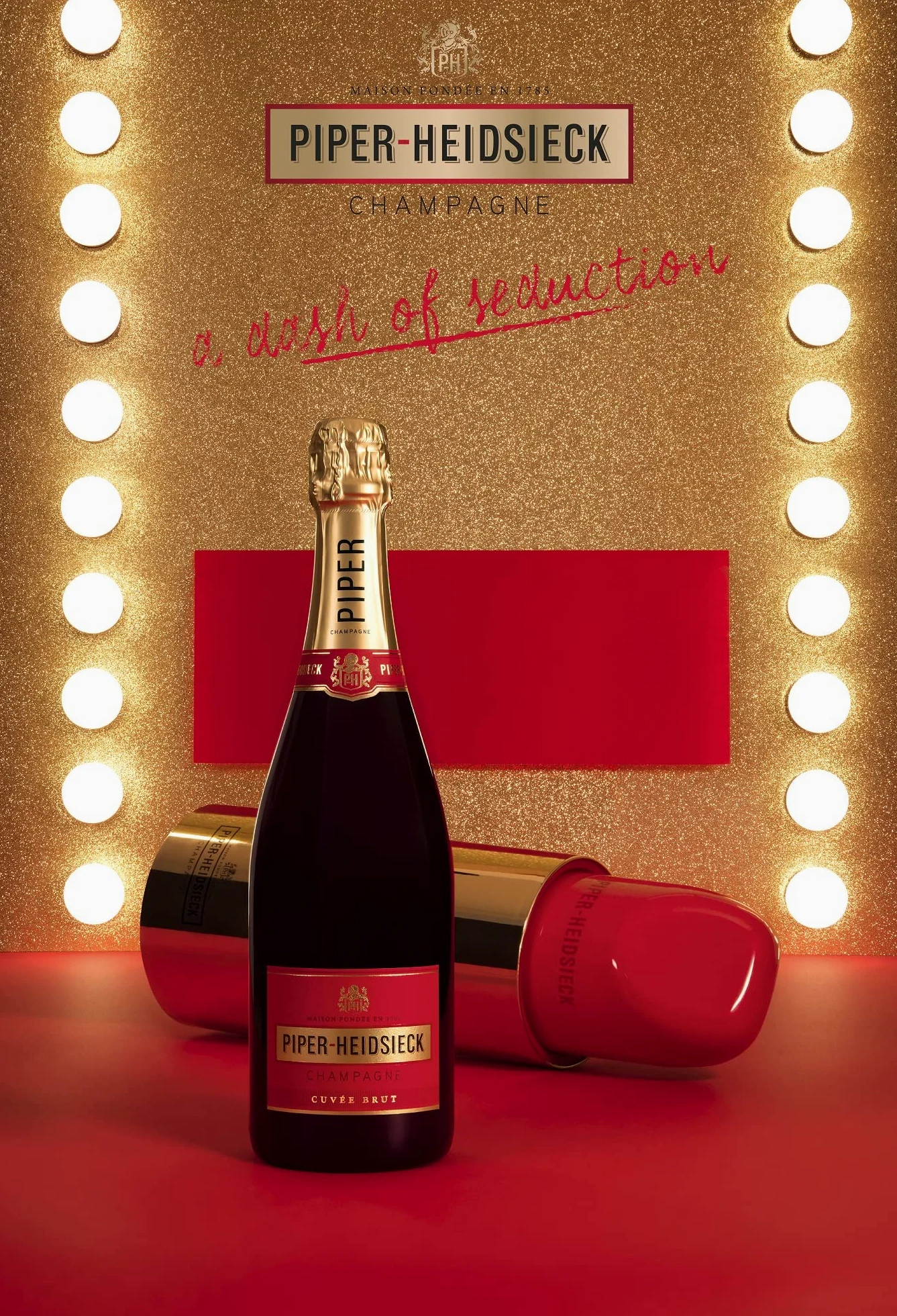 Piper-Heidsieck Champagne CUVÉE BRUT 12% Vol. 0,75l in Giftbox Lipstick Edition