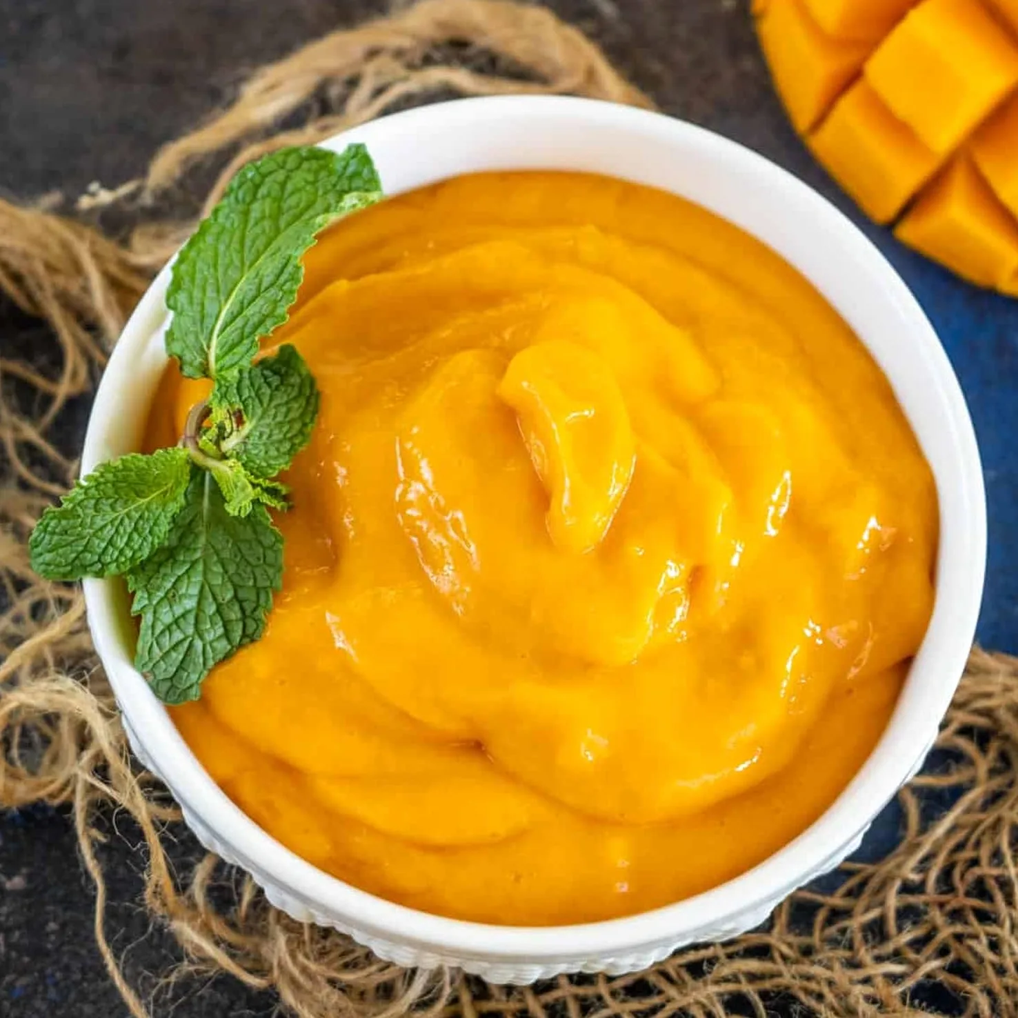 Kajal Purea di mango, Kesar, 6 x 850 g, ideale per frullati di mango, Lassi, dessert e curry, naturale, dolce, dall'India, polpa di mango, kesar senza additivi