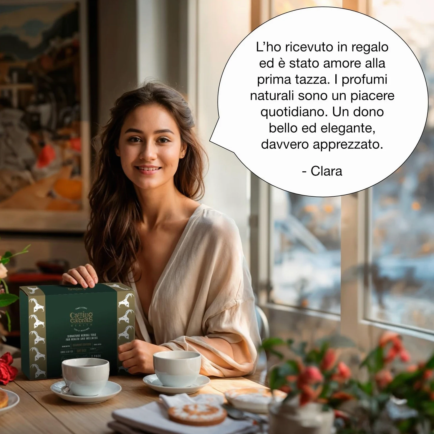 Tisane Confezione Regalo - Te Chai Masala Speziato - Energizzante, Detox - Tè Nero, Curcuma, Zenzero, Pepe Nero, Cannella, Lamponi, Cardamomo - Box 2x 100g - Perfetto per Chai Latte