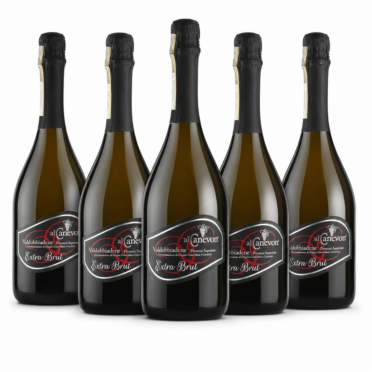 Prosecco Valdobbiadene Offerta Prosecco Superiore Extra Brut DOCG Conegliano Valdobbiadene - Si Abbina Con Dolci a Base Di Cioccolato 750ML