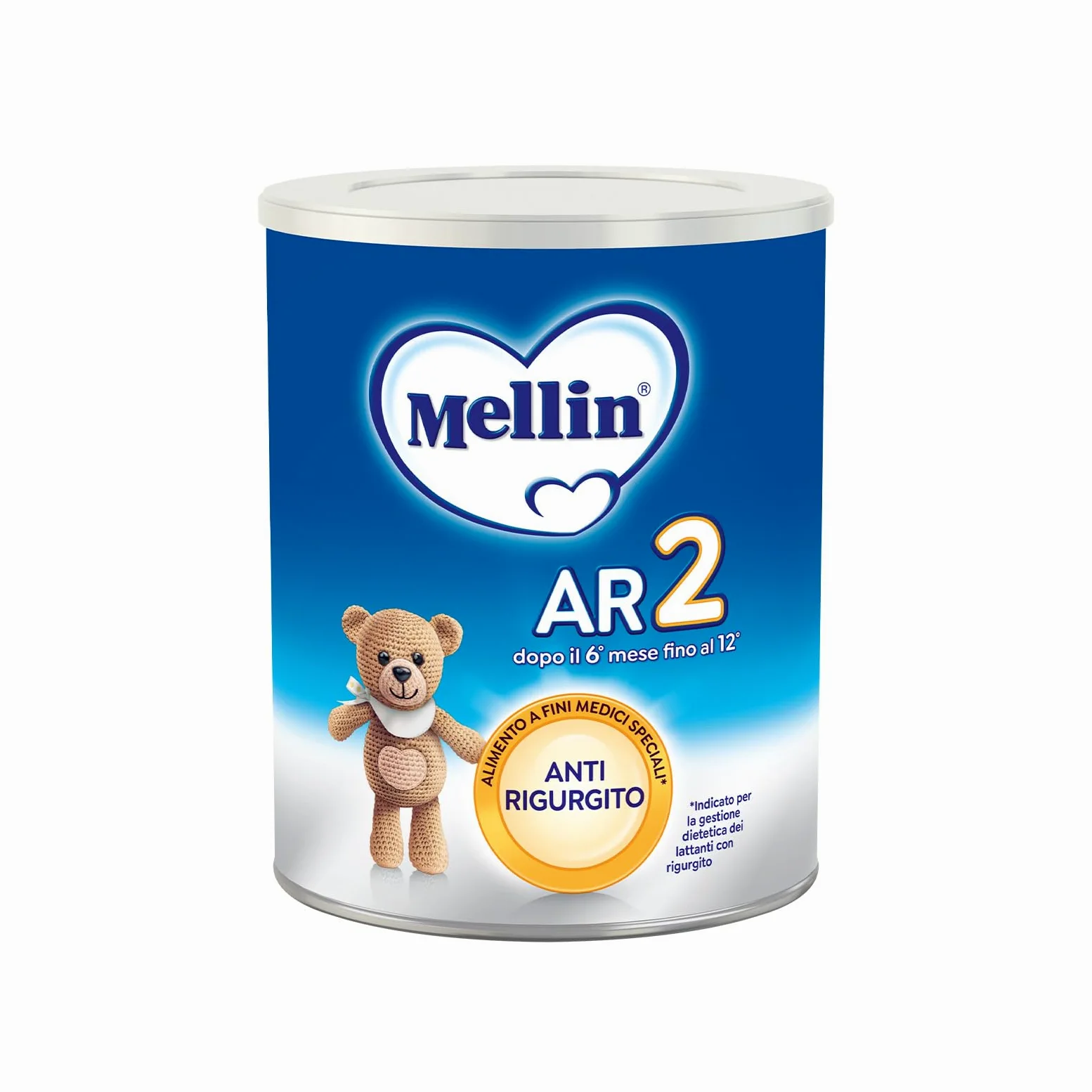Melllin AR2, Latte Antirigurgito in Polvere per Neonati dal 6° mese al 12° mese compiuto, Confezione da 400 g