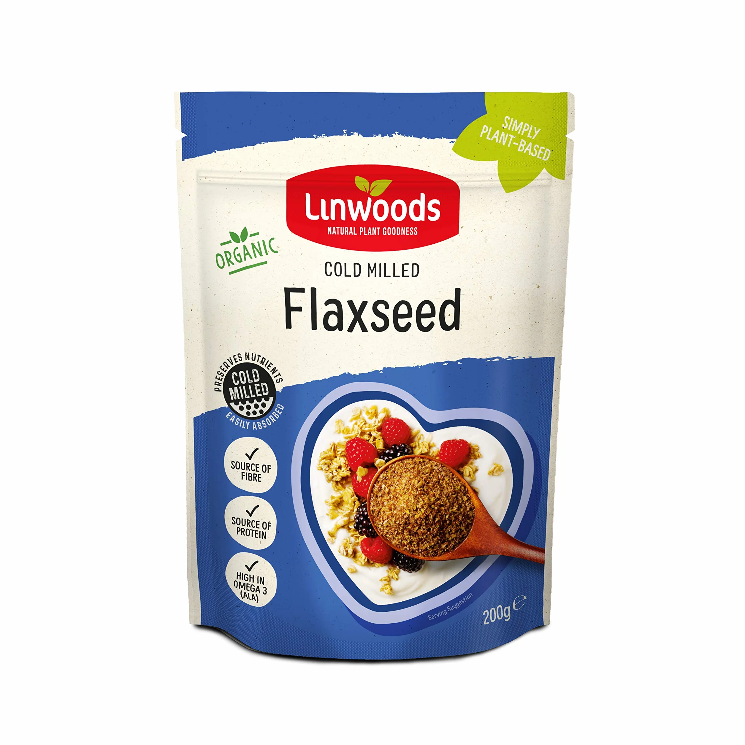 Linwoods Semi di lino biologico macinati, 200 g x 4 (confezione da 4)