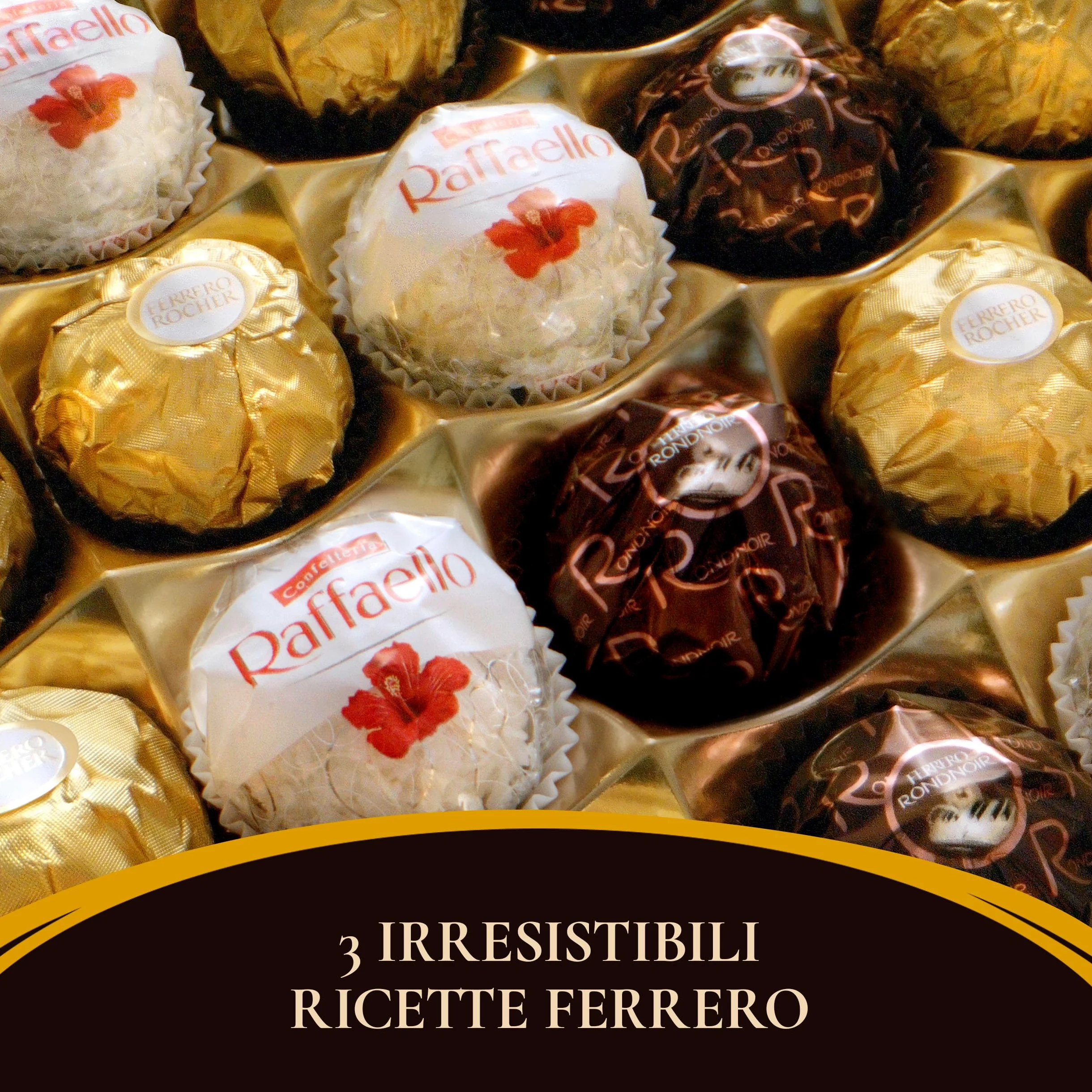 Ferrero Collection - 48 Specialità Assortite al Cioccolato, Racchiuse in una Elegante Scatola Natalizia, Idea Regalo Natale, Compleanno e Anniversario, Confezione da 518 gr