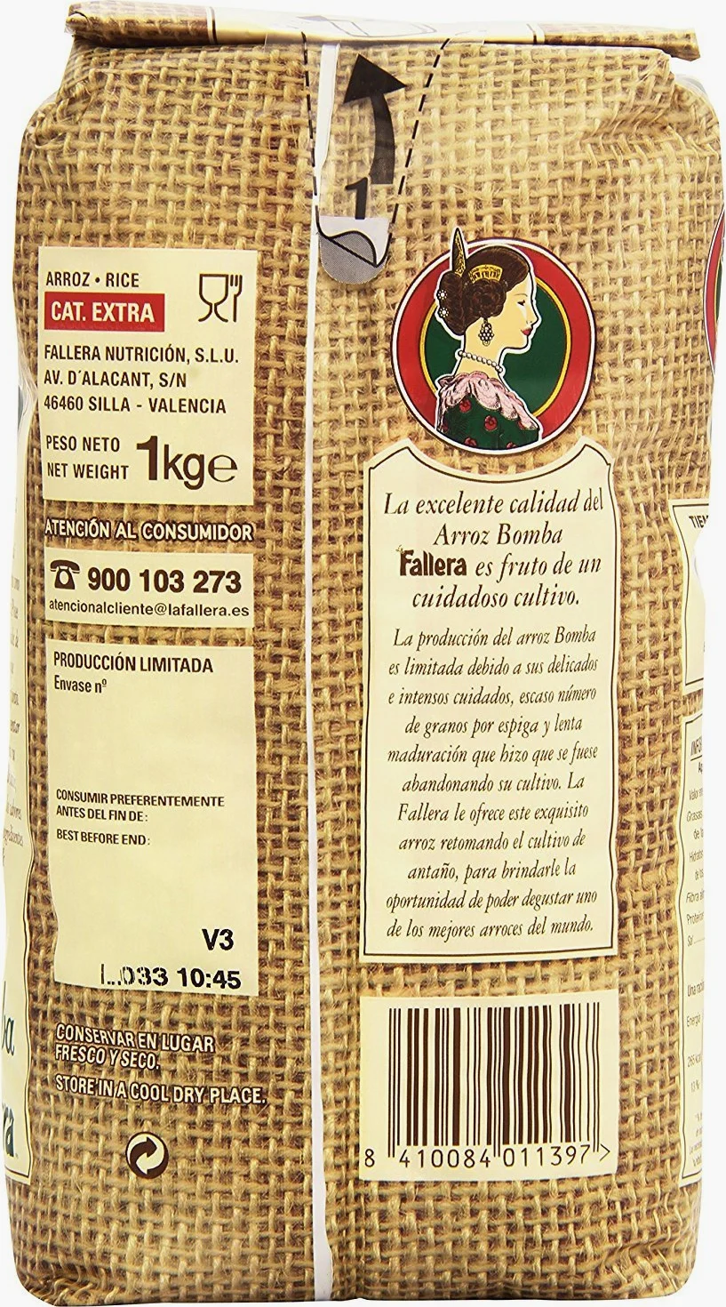 La Fallera - Bomba di riso alla paella 1 Kg. - [Pack 6]