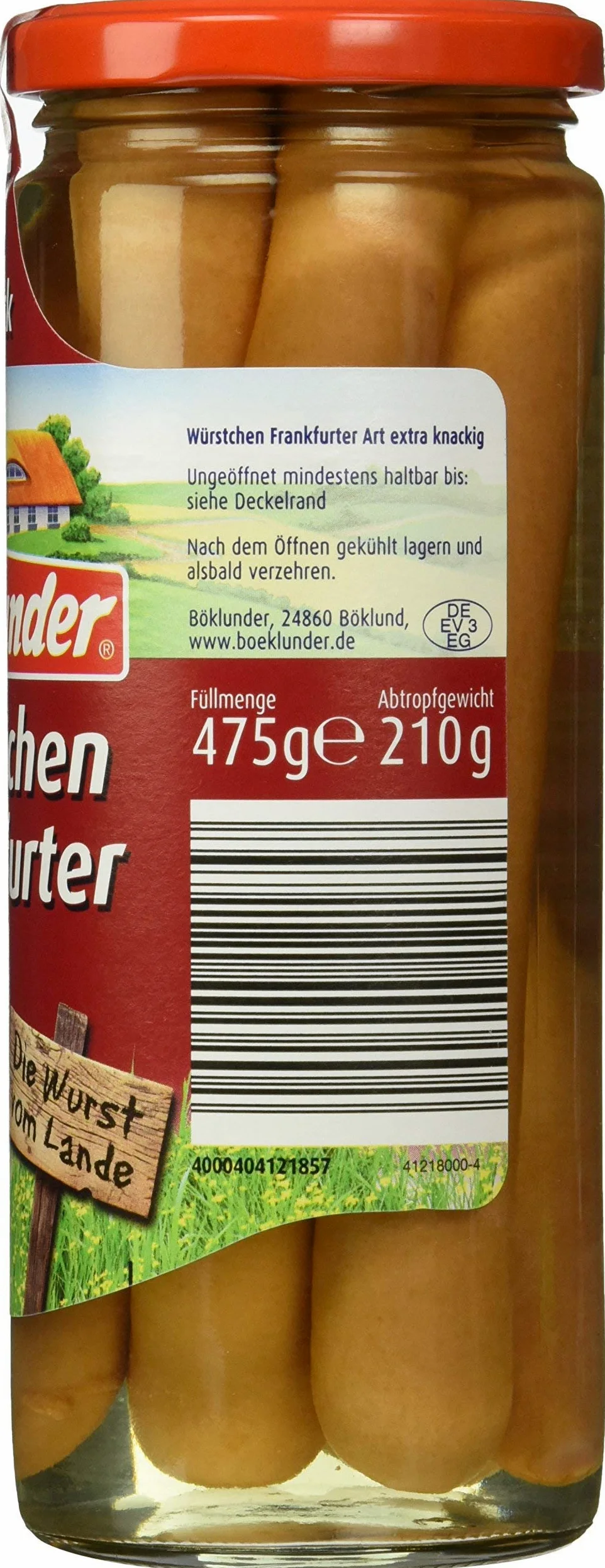Böklunder Würstchen Frankfurter Art, confezione da 12 (12 x 210 g)