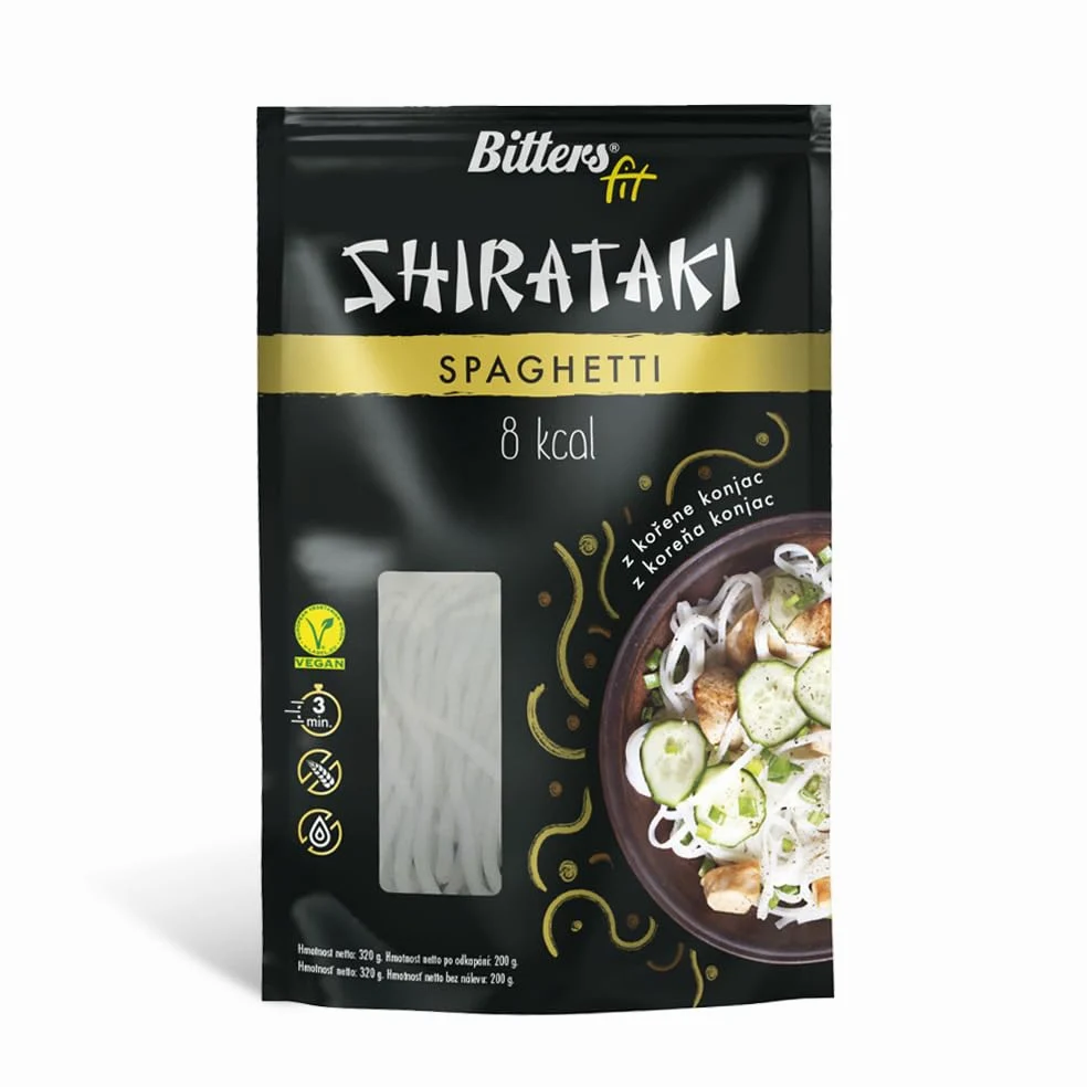 Bitters Shirataki Konjac Noodles Pasta - Spaghetti Slim - 20x200g