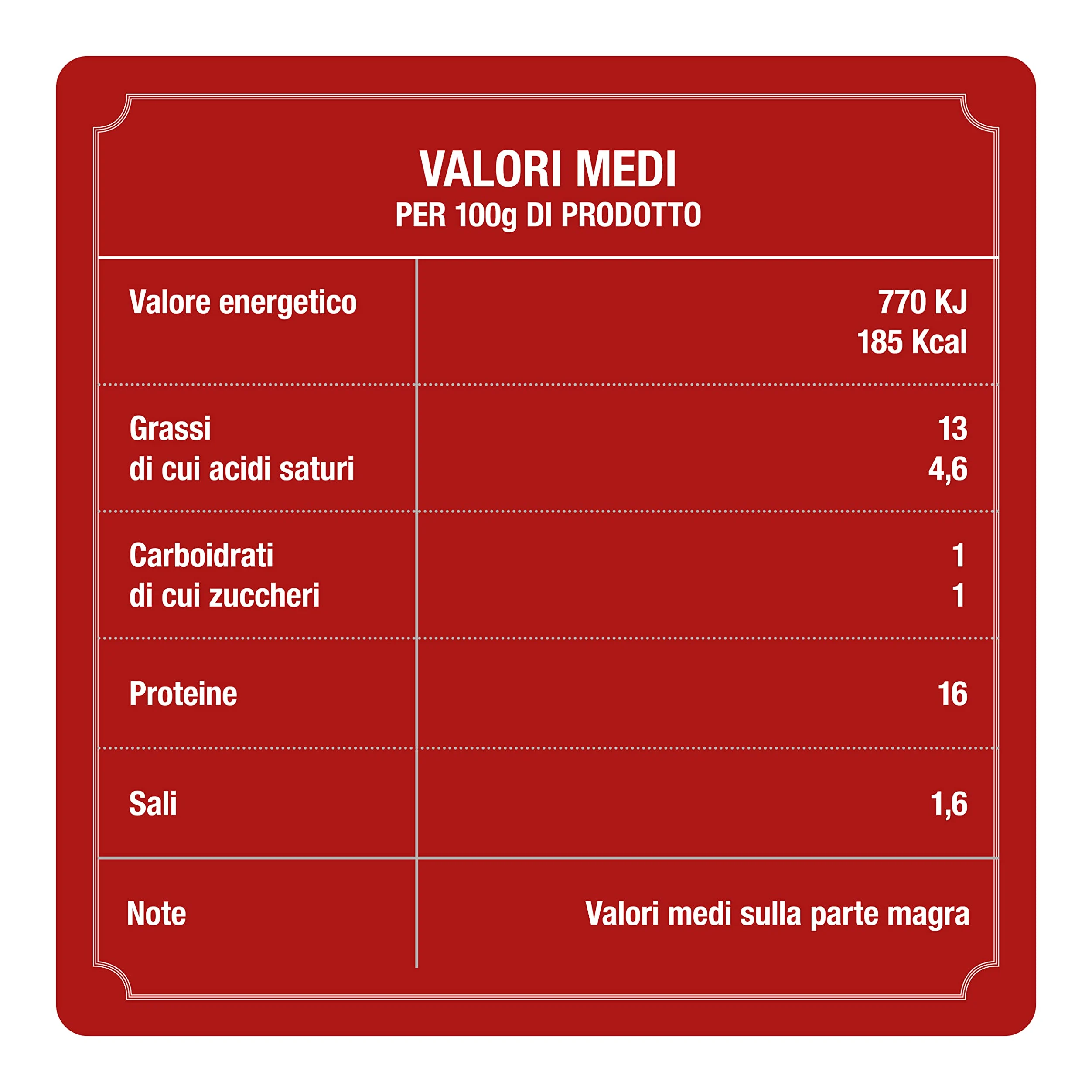 Rovagnati Prosciutto Cotto Scelto Blu Metà 4,1 kg