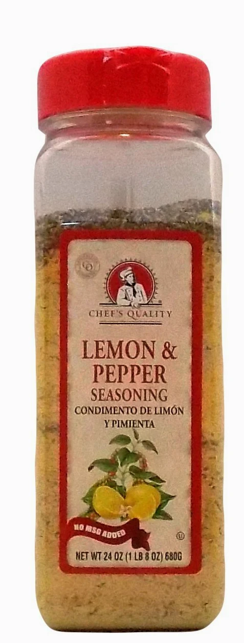 Chef's Quality Lemon and Pepper Seasoning 24 OZ by Chef's Quality