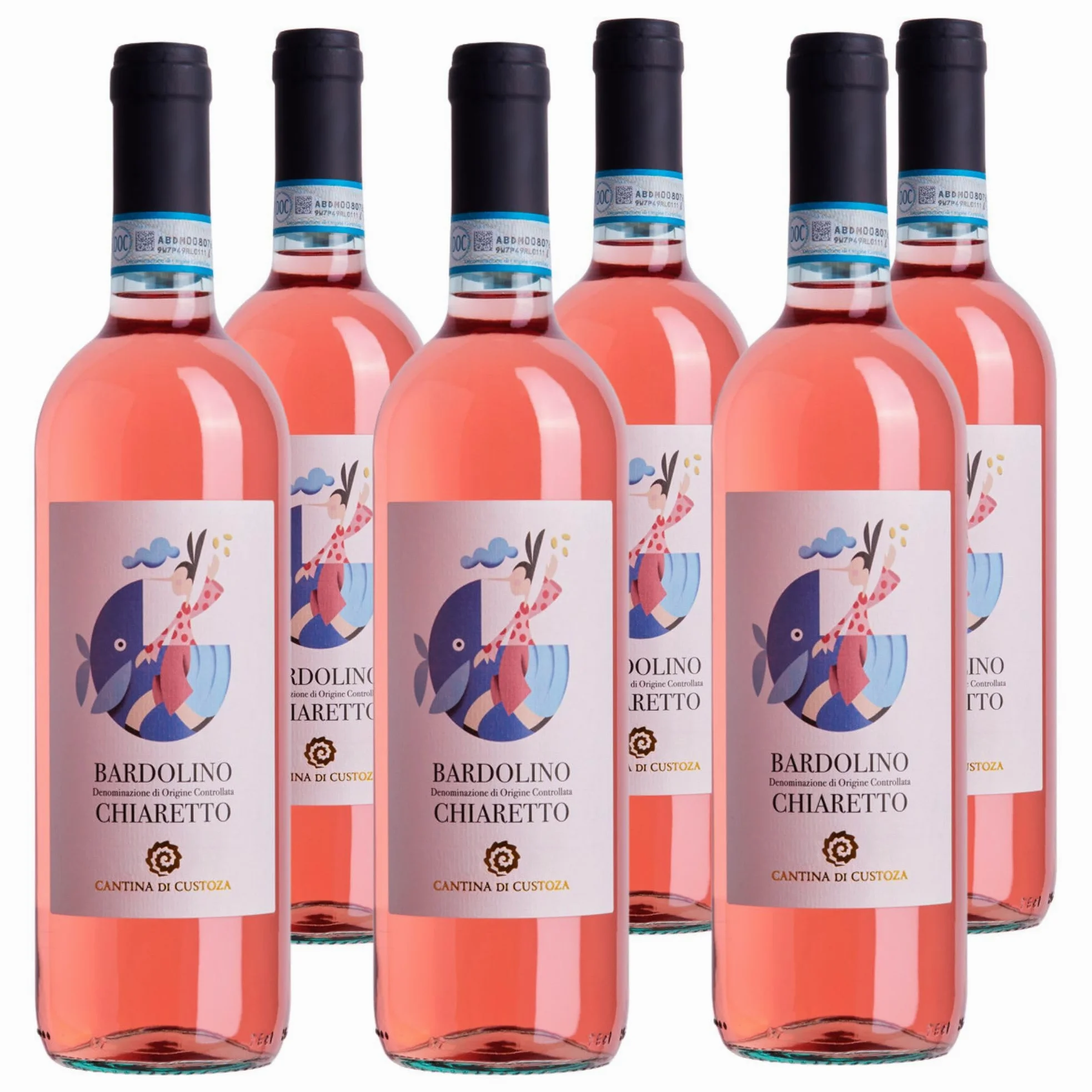 Cantina di Custoza - Chiaretto Bardolino DOC I Classici 6x 0,75 l - Vino rosato