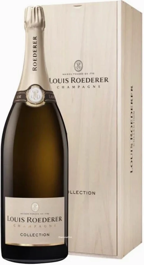 Jeroboam 3 Litri Champagne Collection 244 Louis Roederer, Pinot Nero, Chardonnay e Meunier, 12,5% Vol, Cassa in Legno