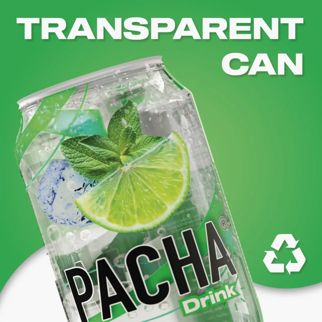 Pacha Drink Mojito - Mojito Sparkling Bibita analcolica gassata in 24 lattine da 330ml al raffinato fascino di mojito.