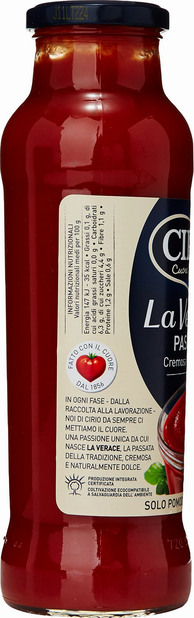 Cirio - Passata La Verace - 6 bottiglie da 700 g [4200 g]