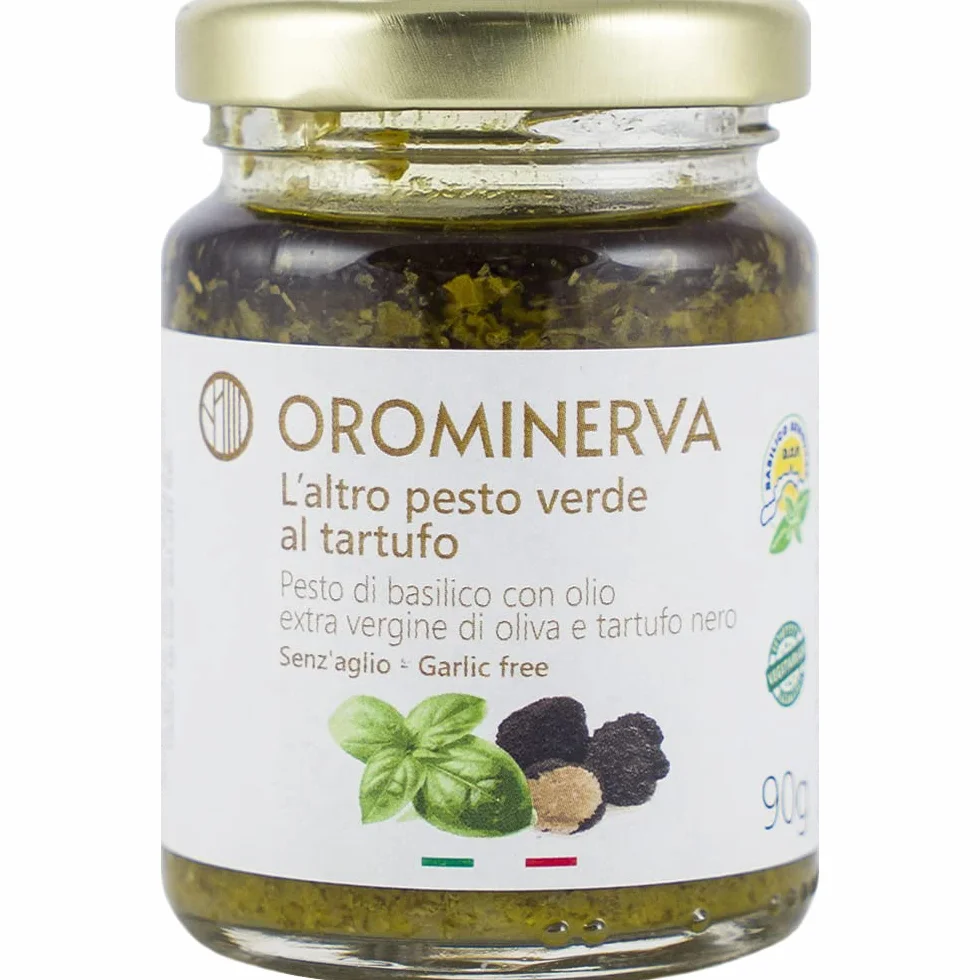 OROMINERVA - Set pesti e creme al tartufo da 8 vasetti - Pesti e creme senza aglio e vegetariani