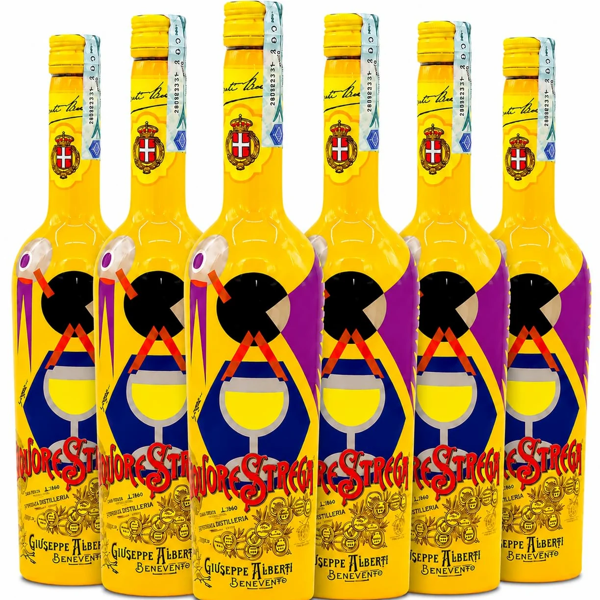 Liquore Strega Limited Edition | Strega Alberti | 40% 70cl | Confezione da 6 Bottiglie
