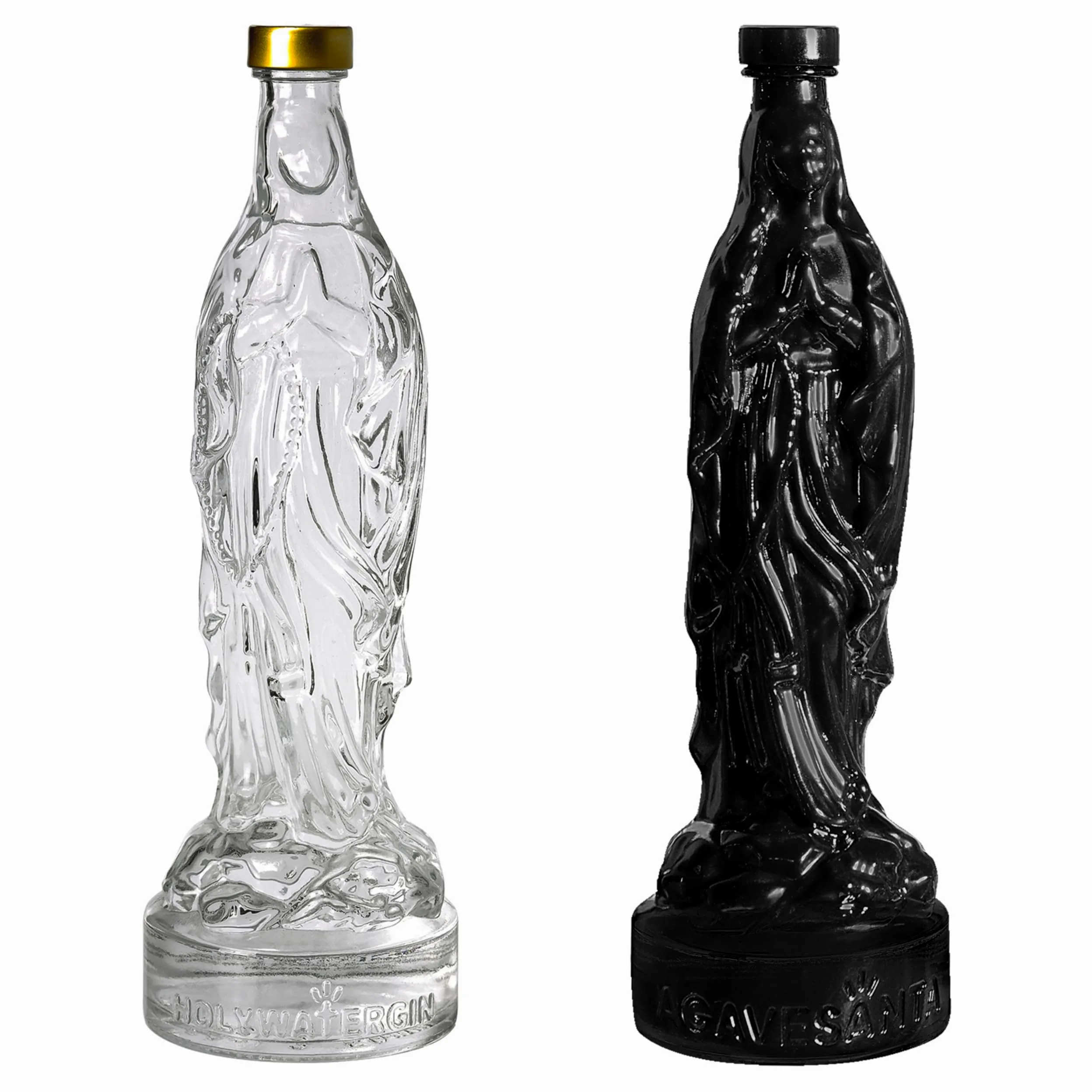 Cofanetto Holywatergin e Agavesanta, Gin Italiano (42,5%) con Aggiunta di Iris, Pino, Acqua Distillata di Mare e Incenso e Distillato di Agave (40%) con Aggiunta di Ibisco e Legno di Cedro