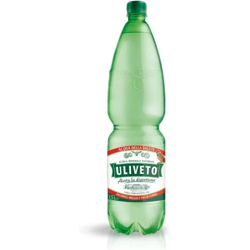 acqua Minerale Effervescente Naturale Uliveto, Bicarbonato-Calcica, 6 Bottiglie da 1,5 L, Aiuta la Digestione