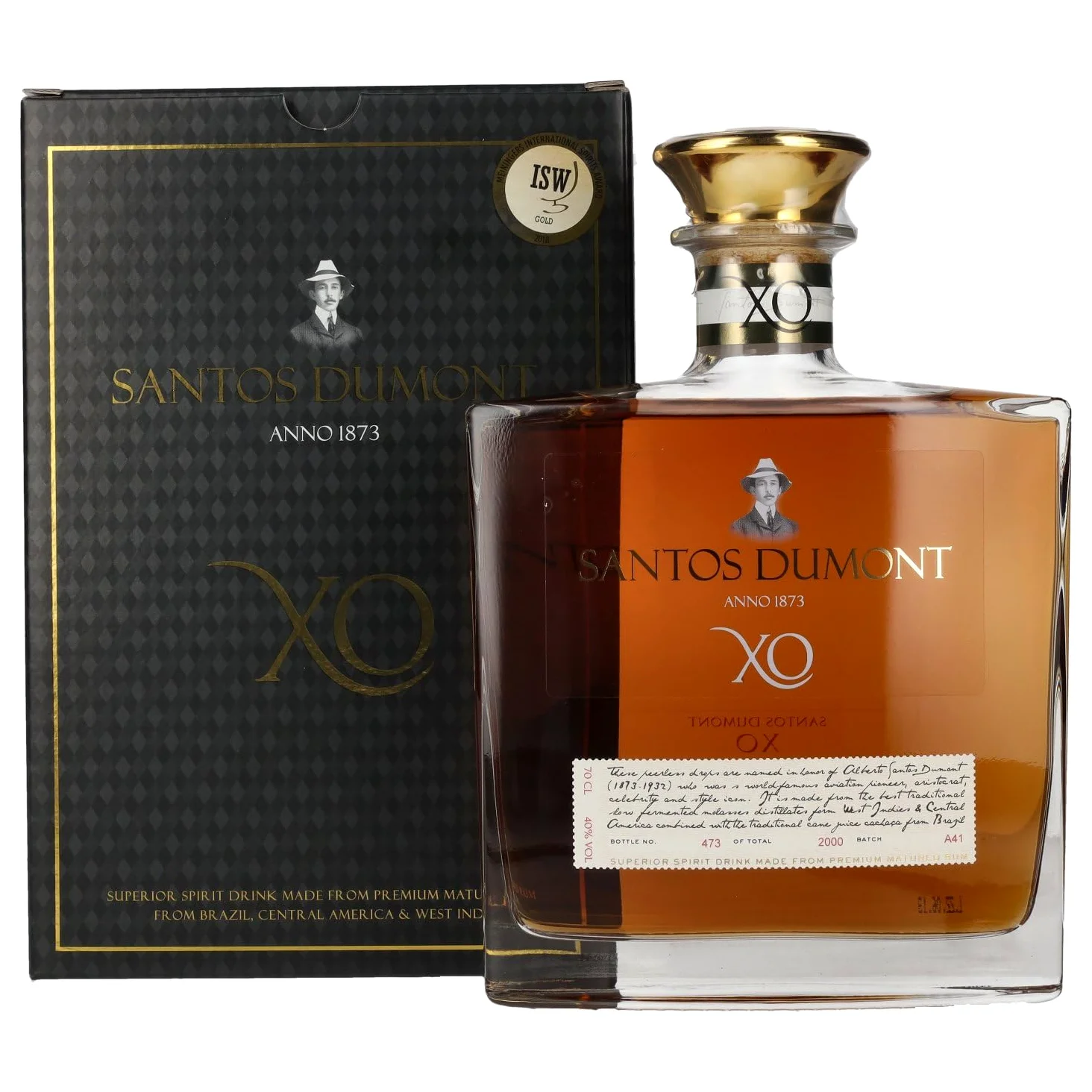 Santos Dumont XO Superior Spirit Drink 40% Vol. 0,7l in Giftbox