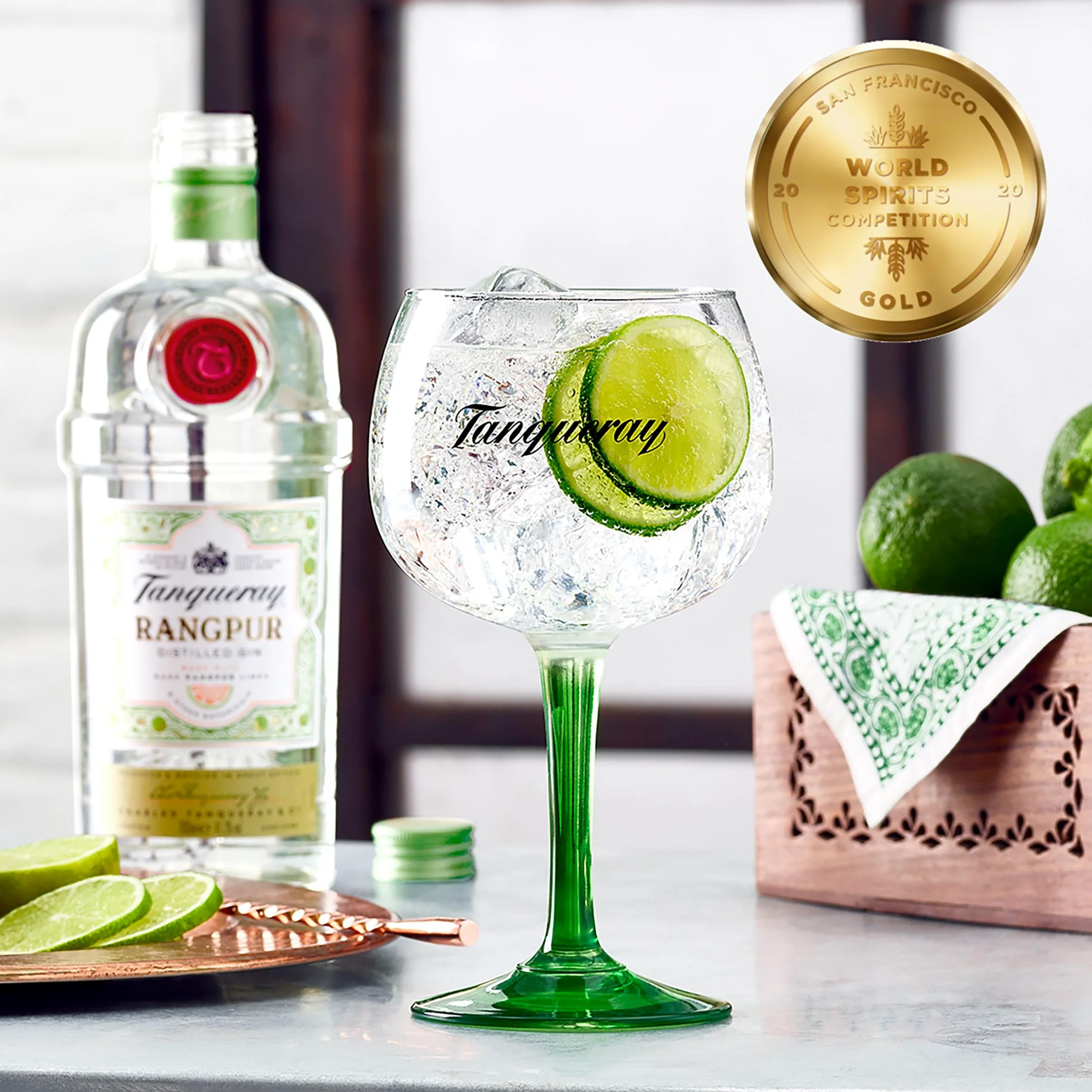 Tanqueray Rangpur Lime Gin, 700 ml (Confezione da 3)