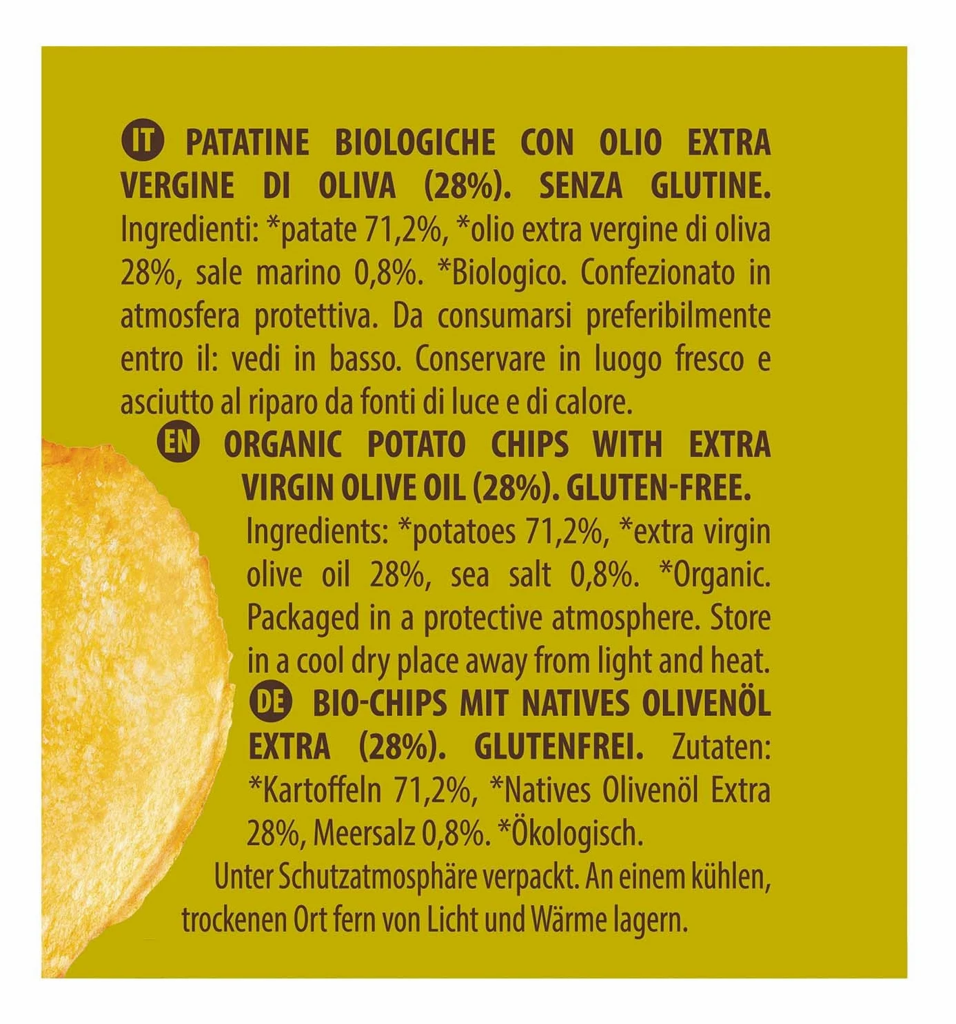 Probios Patatine Biologiche con Olio Extravergine di Oliva - Snack Senza Glutine e Irresistibilmente Croccanti - Qualità Premium - Confezione da 25 x 40g
