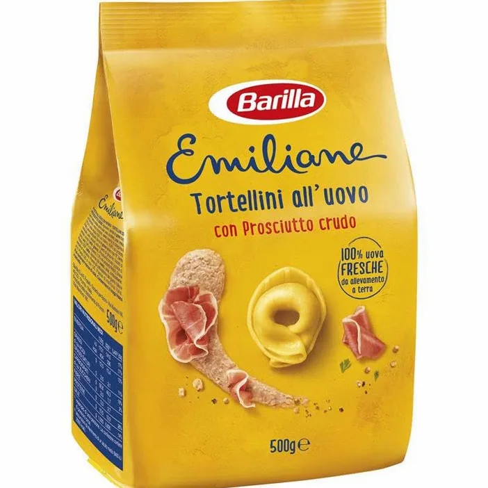 Pasta Baril all' Uovo Ripiena Le Emiliane Tortellini con Prosciutto Crudo, Pack 4 Pezzi da 500 gr