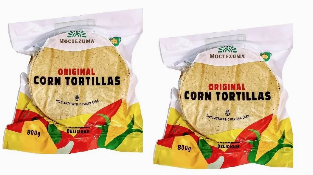 2 x 800 g autentiche tortillas messicane vegane al nixtamal, vegano, Gmo-free, glutine gratis