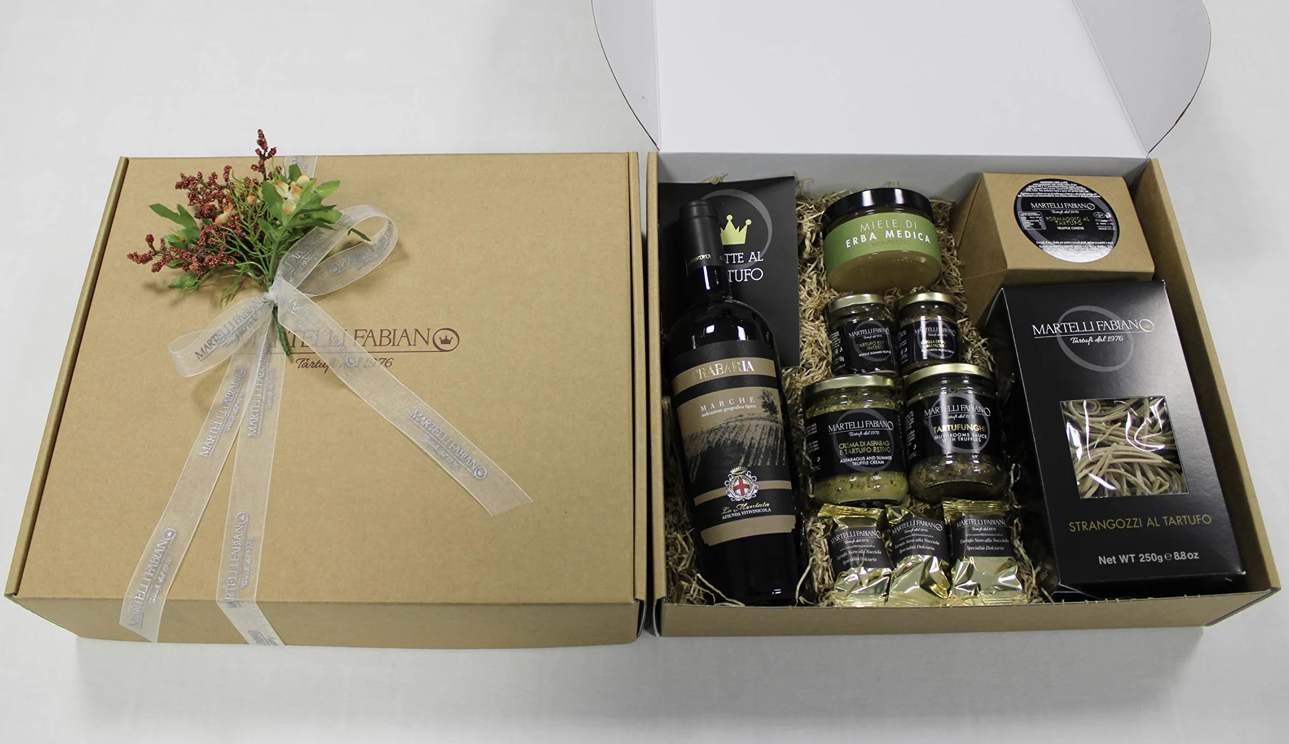 Cesti Pasquali a base di Tartufo - Idea Confezione Regalo ADE - Cesto Pasquale Gastronomico - Pacco Pasqua con Prodotti Tipici Artigianali - Truffle Gift Idea